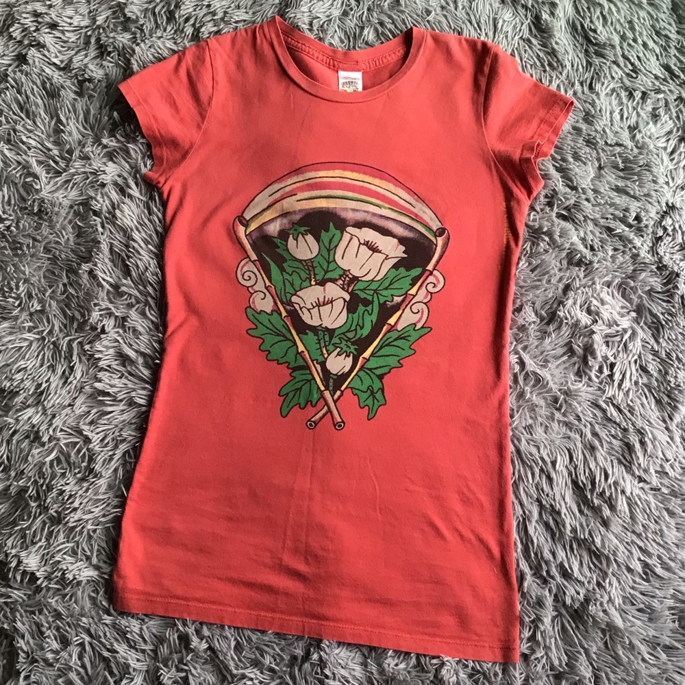 VTG Ed Hardy Top Short Sleeve, Floral print, Small